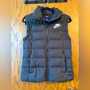 Black Nike Down Puffer Vest S Women Size Small